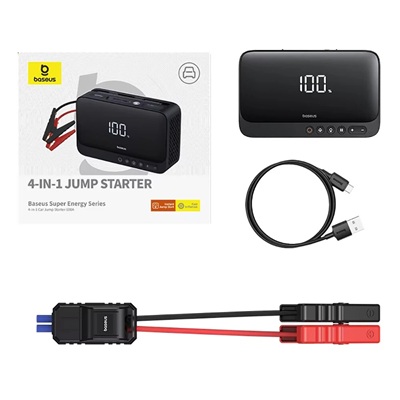 امکانات جامپ استارتر و پاوربانک بیسوس مدل BS-CH013 (ظرفیت 6000mAh)