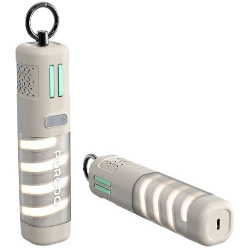 طراحی پاور بانک پرودو مدل Porodo PowerBeam 5000mAh Power Bank با قلاب کارابین