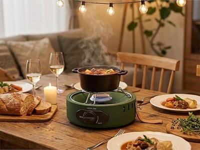 طراحی شیک اجاق گاز سفری گرین لاین مدل Solo Flame Camping Stove