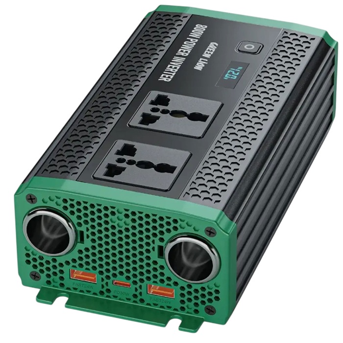 Greenlion GC-350 car inventer 800w (2) - Copy قیمت اینورتر خودرو گرین لاین مدل GC-350 (توان 800w)