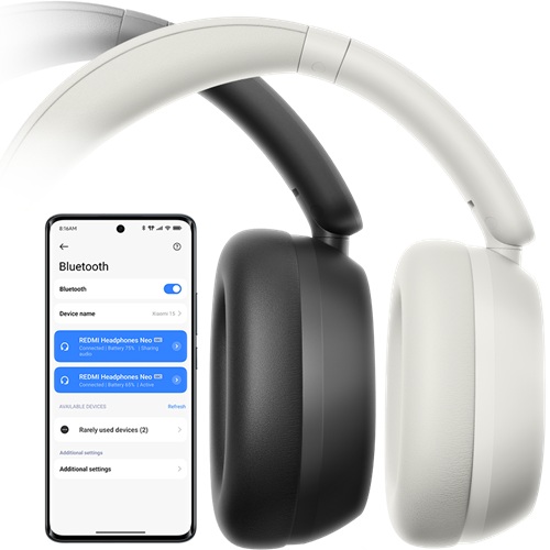 اتصال هدفون بلوتوث شیائومی مدل Redmi Headphones Neo