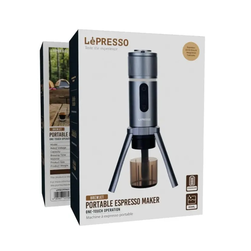LePresso Brewjet Portable Espresso Maker LPPECFFMGY-(2)