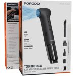 پکیج جارو شارژی و جت فن پرودو Porodo Tornado Dual PDQ26BK